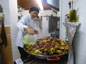 Paella made ​​by Valerie