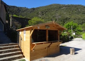 Chalet d'accueil camping le Mouretou à Valleraugue dans le Gard