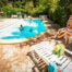 heated pool in the cevennes in Camping le mouretou Valleraugue